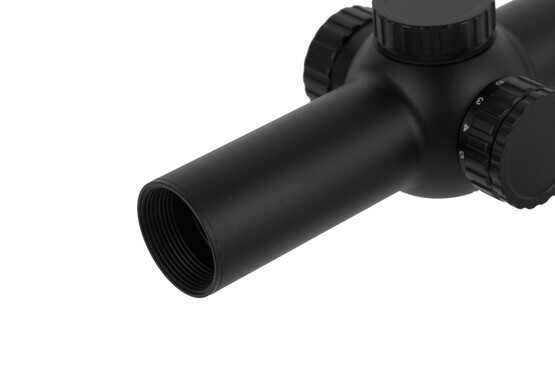 Primary Arms FFP 1-6x Raptor 5.56 riflescope has a 24mm objective lens providing a wide field of view at 1X